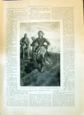 Old Antique Print 1897 Lizzie Aisy Mountain Romance Hedges Apples Trees 19th