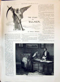 Old 1897 Bulmer Illustration Roberts Angel Death Men Letters Indian W Victorian