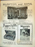 Antique Old Print 1897 Hampton Furniture Decorators Mappin Webb Neave'S Food