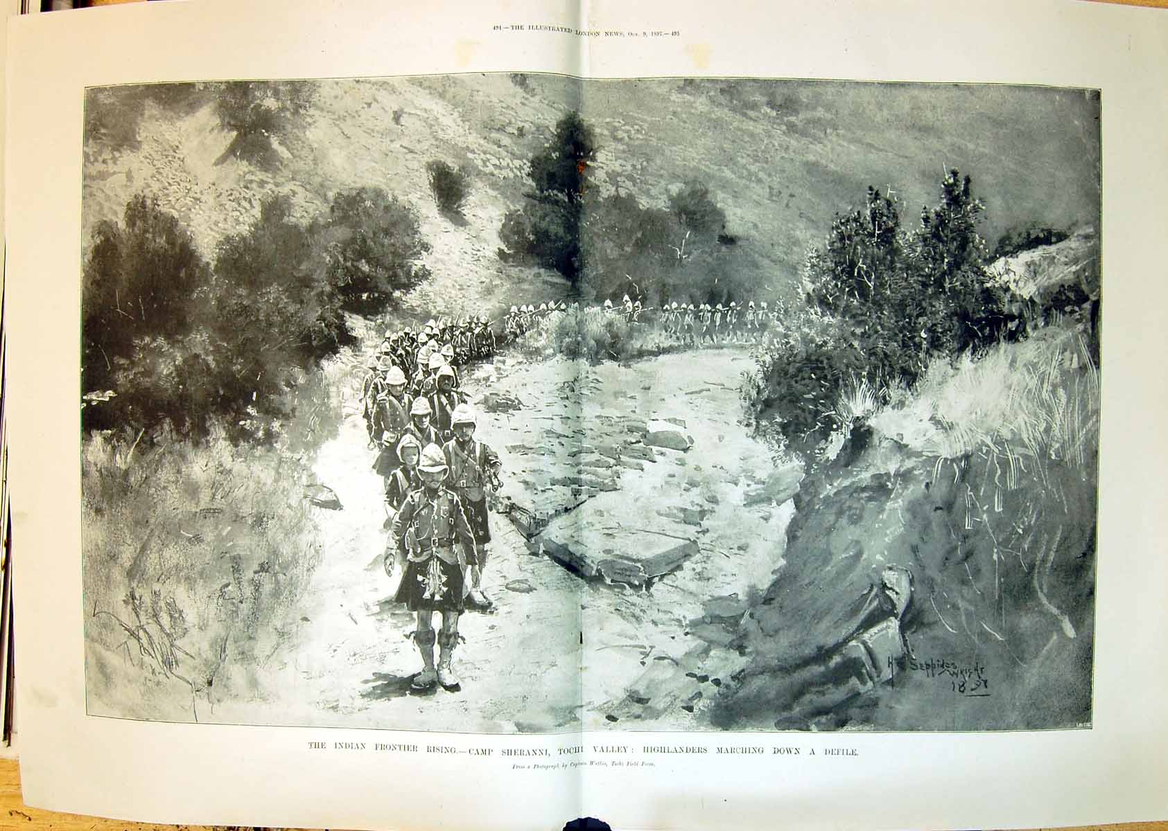 Old 1897 Indian Frontier Camp Sheranni Tochi Valley Highlanders SiVictorian