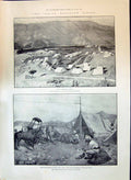 Old 1897 Indian Frontier Camp Ishmael Kurram Telegraph Doaba Cathedra Victorian