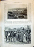 Old 1897 Hall Bangor University Wales Eelbrook Fulham Wakefield Golf Victorian