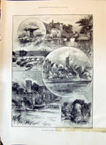 Old 1897 Typhoid Epidemic Maidstone Leeds Castle Church Farleigh Ayle Victorian
