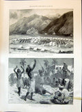 Old 1897 Indian Frontier Thana Swat Valley Soudan Wady Halfa Alfred T Victorian