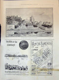 Antique Print 1897 Typhoid Maidstone Medway Leibig Players Tobacco Ellimans