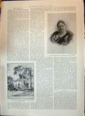 Old 1897 Princess Mary Cambridge Duchess Teck White Lodge Richmond Ch Victorian