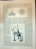 Old 1897 Rhodin Patent Electrolytic Cell Electrolytical Apparatus Mac Victorian