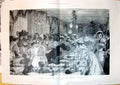 Old 1897 Children Christmas Party London Hospital Nurses Cots LucienVictorian