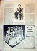 Old 1897 Ladies Fashion Indorr Gown Irish Poplin Geraudel'S Pastilles Victorian