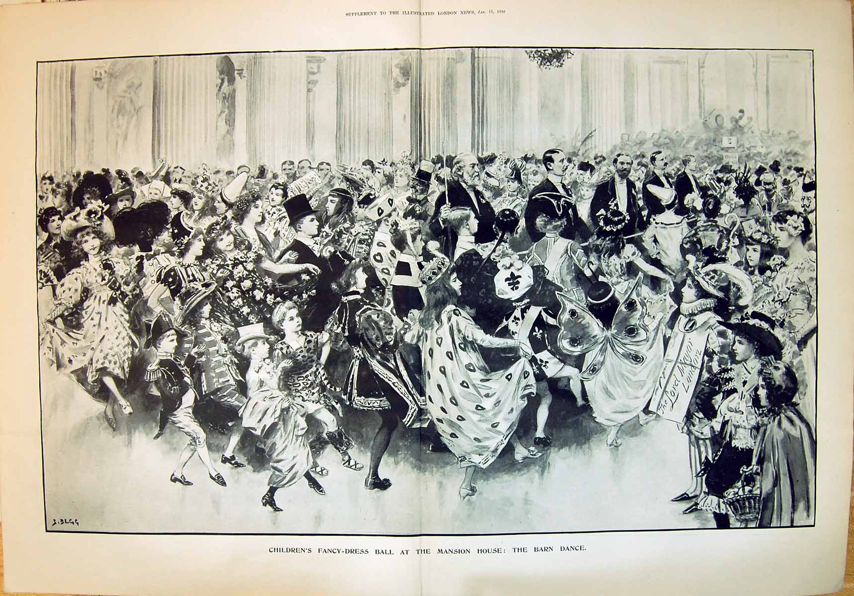 Old 1898 Children Fancy Dress Costumes Ball Mansion House Barn DanceVictorian