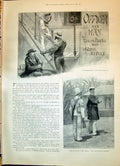 Old 1898 Story Illustration Ficer Man Louis Becke Walter Jeffery Sail Victorian