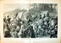 Original Old Antique Print 1898 Scene Landing-Stage Camp Dyea Klondike GMining