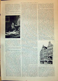 Antique Old Print 1898 Samuel Waring Junior Buildings Premises Oxford Street