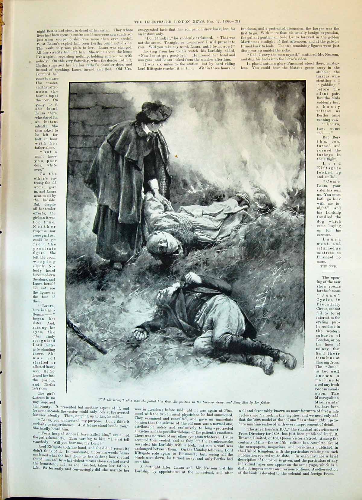 Old 1898 Alicia Amherst Evelyn Cecil Indian Frontier Buner Field Forc Victorian