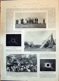 Old 1898 Total Eclipse Sun Havelock Lick Telescope Campbell Jeur Ship Victorian