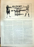 Old 1898 Story Illustration Enemy His Grace Winkson Men Guns Duel Rob Victorian