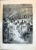Old 1898 Welsh Choir Windsor Castle Queen March Harlech Lowe Willard Victorian