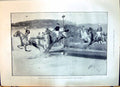 Antique Print 1898 Grand Military Meeting Sandown Park GCup Horse Racing Wa