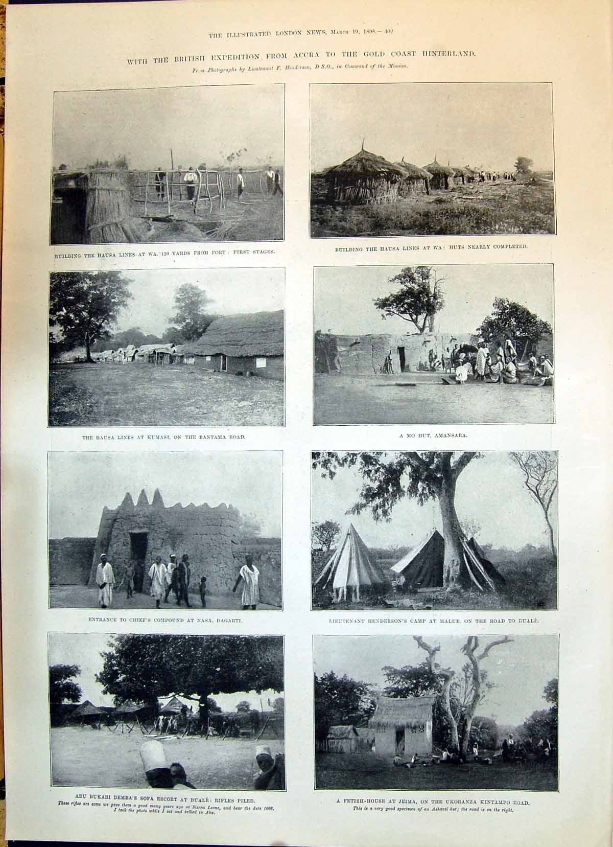 Old 1898 Hausa Lines Hinterland Amansara Dagarti Jeima Abu Demba Bual Victorian