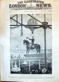 Old Corradini Rapid Descent Horseback Remarkable Circus Feat Swinging