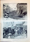 Old 1898 Armed Police Rioters Bombay Riots Barnes Oxford Cambridge Bo Victorian