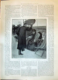 Original Old Antique Print 1898 Ship Deck Man Lady Romance Arlington Robert
