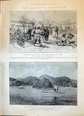 Old 1898 German Occupation Kiao-Chau Tsingtan Ship Centurion Talien-W Victorian
