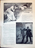 Original Old Antique Print 1898 Story Illustration Cheap Bravo Pett Ridge 19th
