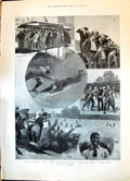 Old 1898 Baseball America Sport Sunshine Mascot Spanish American War Victorian