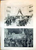 Old 1898 Spanish American War Queen-Regent Spain Throne Cortes Knocki Victorian