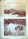 Old 1898 View Worcester Flowers Lady Hacker Sleeping Imogen Children Victorian