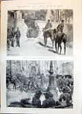Old 1898 Riots Italy Monastery Porta Monforte Duomo Couch Queen Netle Victorian