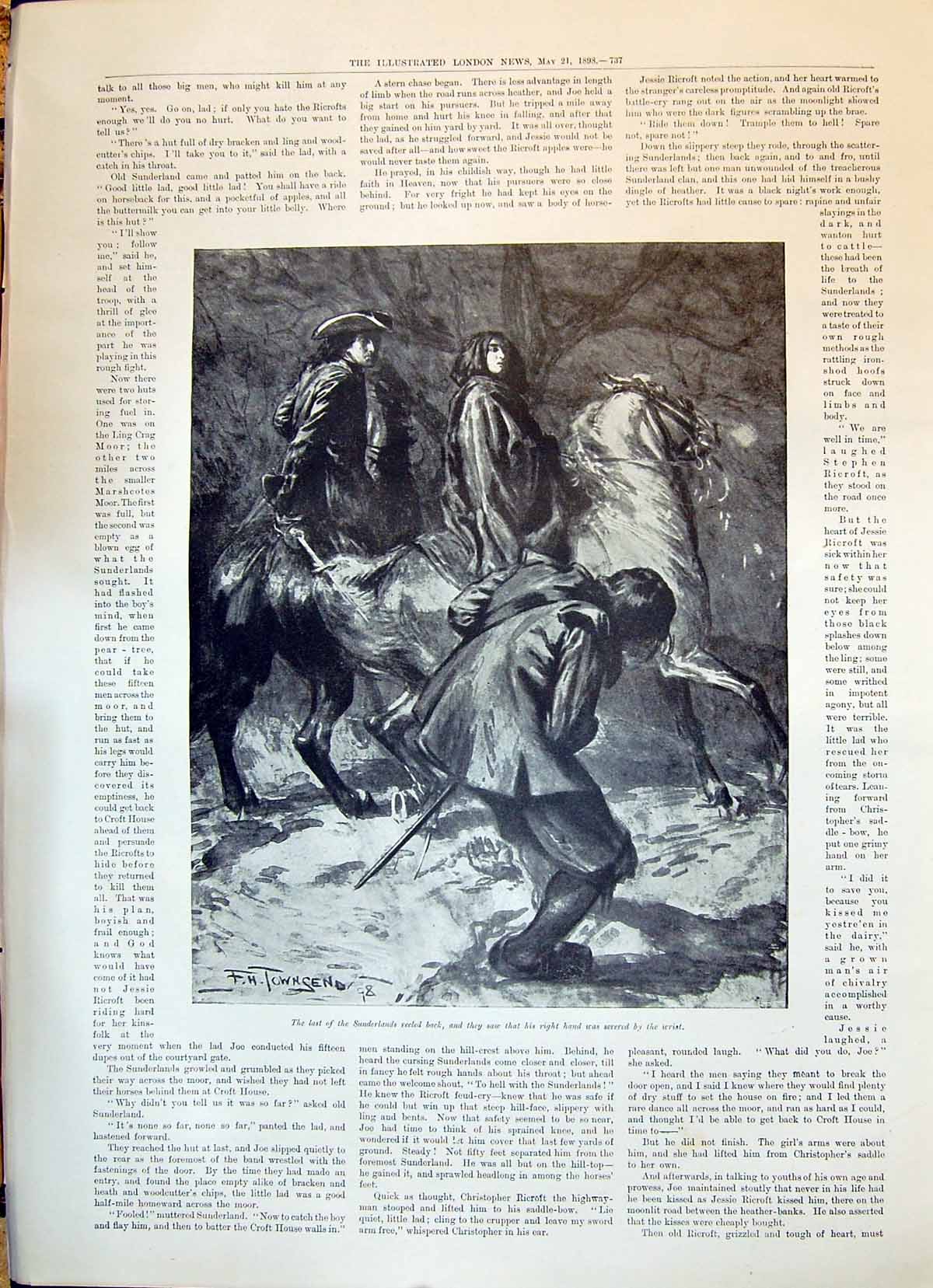 Old 1898 Sunderlands Injured Man Horses Spanish American War Harbour Victorian