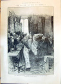 Old 1898 Death Gladstone Temple Peace Hawarden Villagers Body Lying-I Victorian