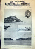 Old 1898 Harbour Santiago Cuba Merrimac Ship Fort Morro Lieutenant Ho Victorian