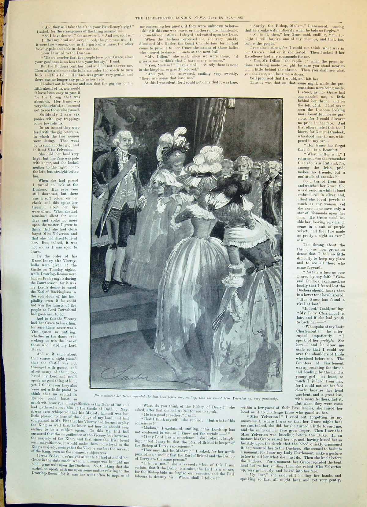 Old 1898 Yelverton Lady Romance Dance Spanish American War Rainy Seas Victorian