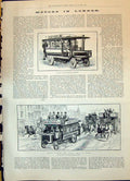 Old 1898 London Transport De Dion Twelve-Seated Omnibus Oxford Circus Victorian