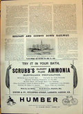 Old Print 1898 Slieve Donard Hotel Newcastle Scrubbs Ammonia Humber Cycle 19th