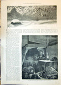 Old 1898 Illustration Story Seventh Man Ship Bedroom Reading Books La Victorian