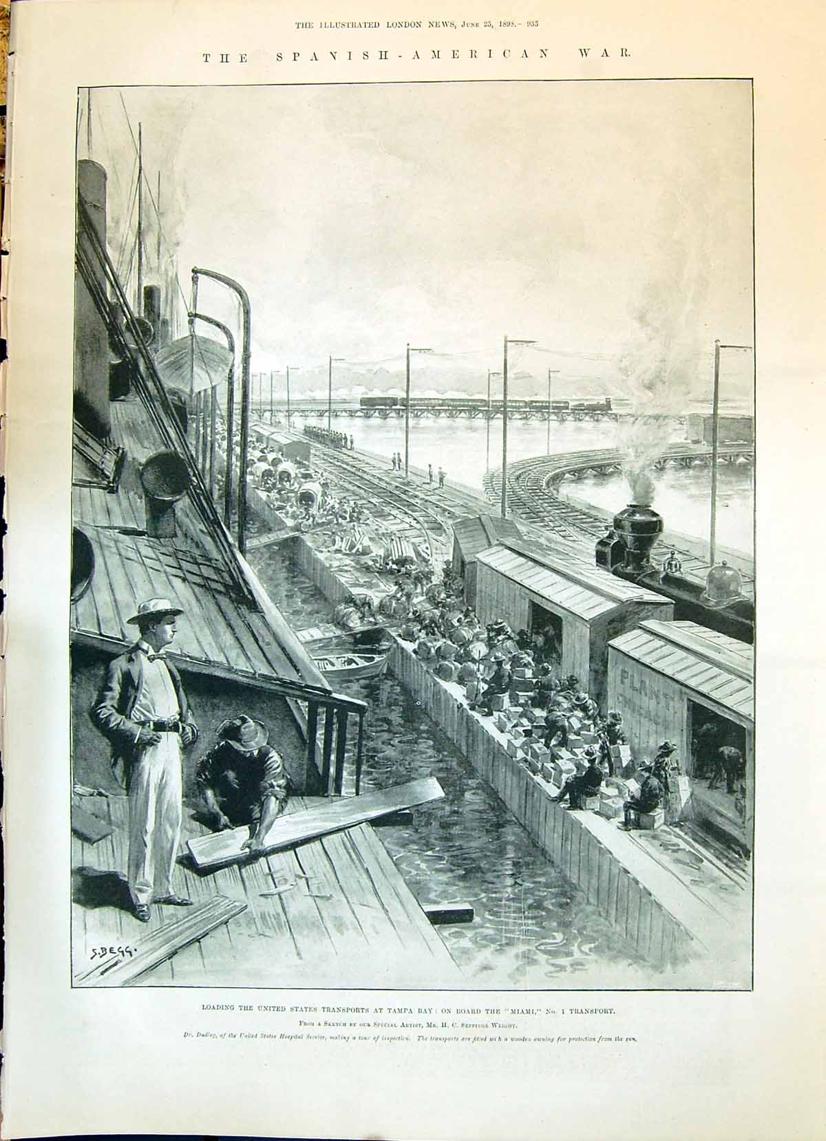 Old Spanish American War United States Transport Ships Tampa Bay Miam