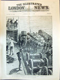 Old Print 1898 Spanish American War Invasion Cuba Artillery Iroquois Sie 19th