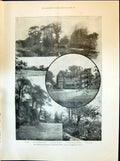 Old Print 1898 Hampstead Heath Gers Hill Estate Harrow Pixie-Land Beauti 19th