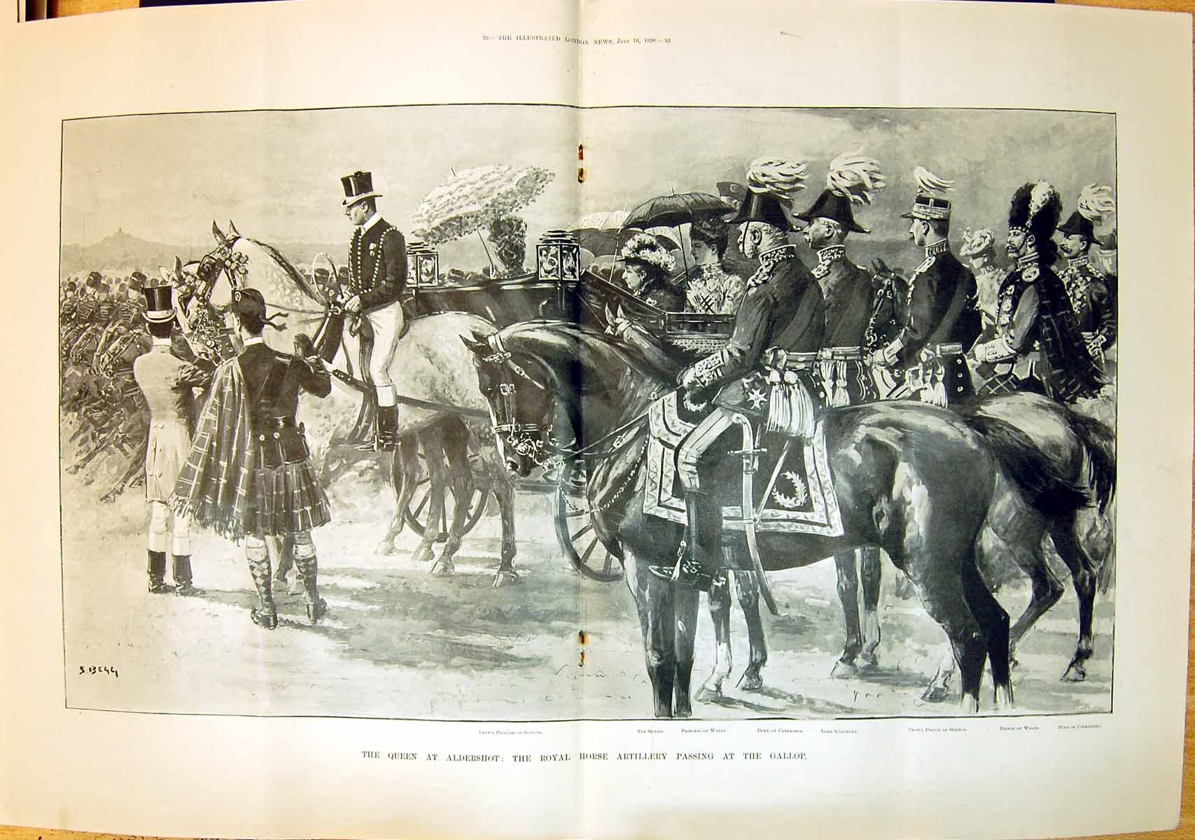 Old 1898 Queen Aldershot Royal Horse Artillery Prince Wales Wolseley 0 Victorian