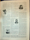 Antique Old Print 1898 Gentilla Lines Mary Ward John Holland Ambrose Wright