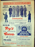 Old 1898 Advertisement Samuel Brothers Fry'S Cocoa Edwards Harlene Ha 19th