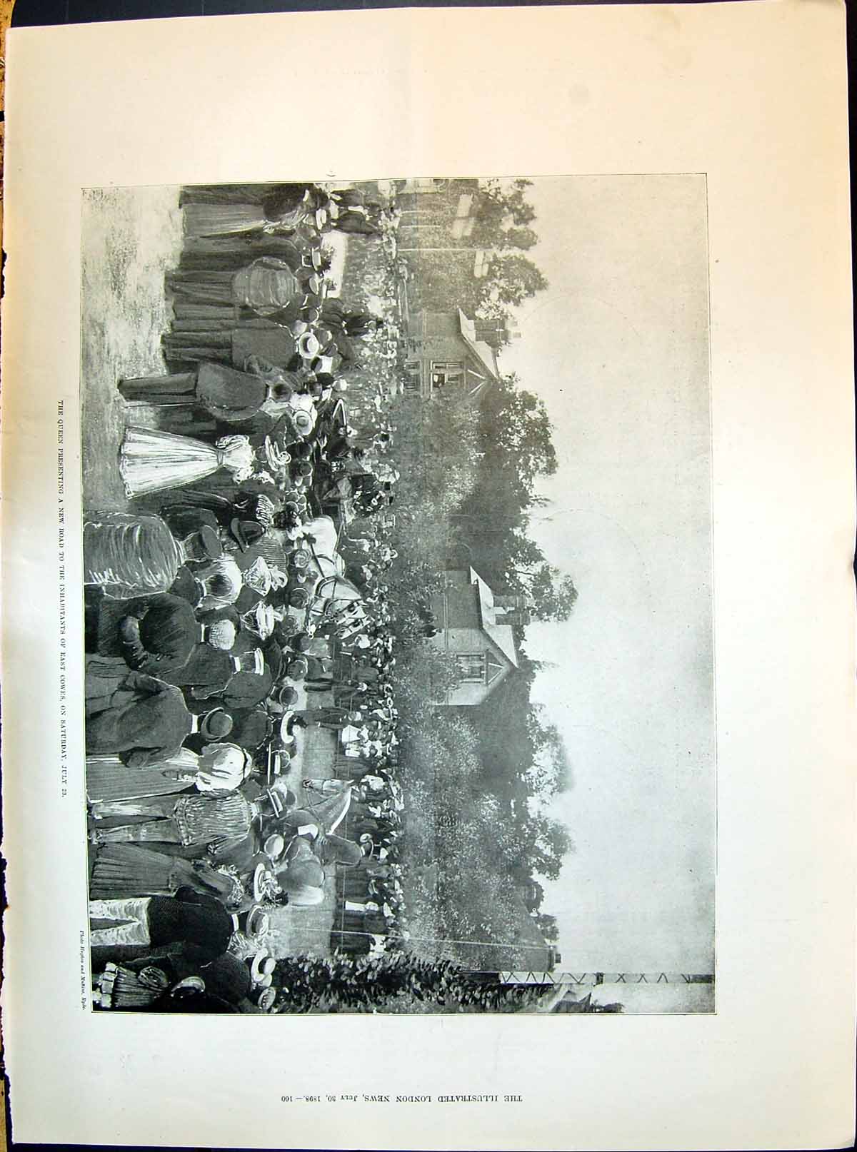 Old 1898 Queen Presenting Road Cowes Walsh Minto Yates Bourinot Rowla Victorian