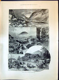 Old 1898 North Wales Falls Benglog Llanberis Fairy Glen Mael Siabod S Victorian