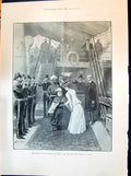 Old 1898 Princess Wales Queen Gangway Osborne Ship Cowes Norwich Libr Victorian