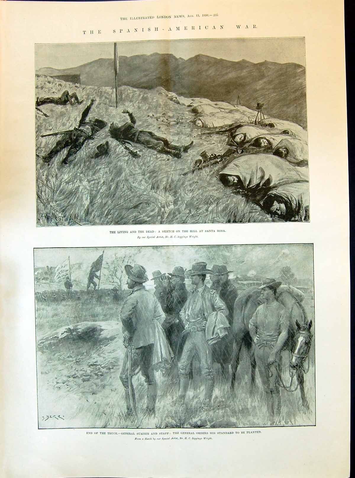 Old 1898 Spanish American War Hill Santa Rosa General Sumner Battle S Victorian