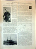 Old 1898 Borchgrevink Antarctic Ship Southern Cross Alpine Railway Ke Victorian